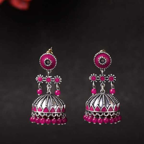 Rangabati Cutwork and Beads Earrings