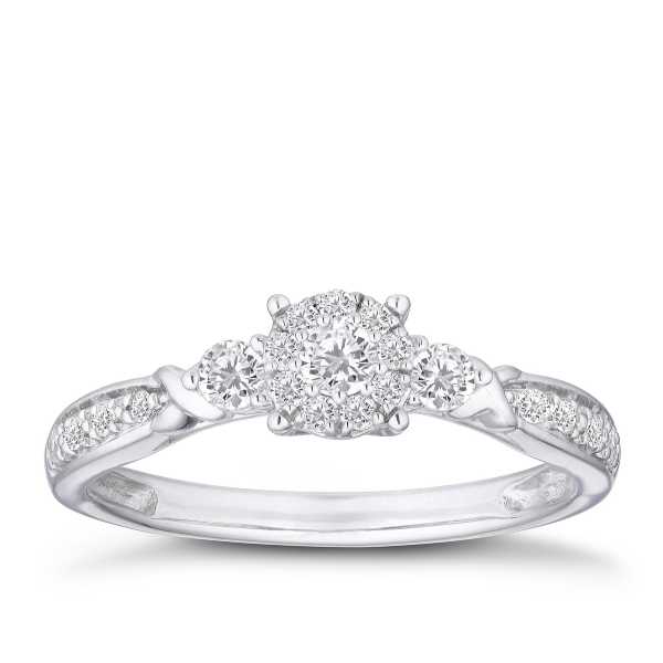 Silver Diamond Ring