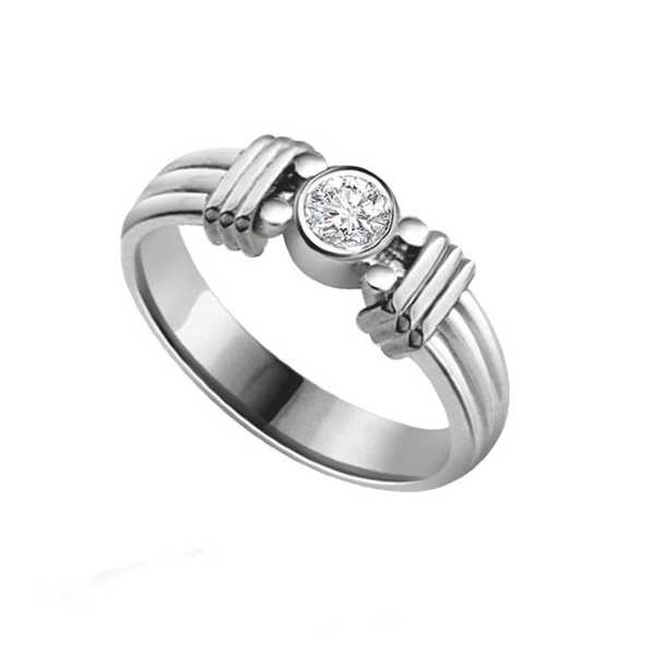 Silver Diamond Ring
